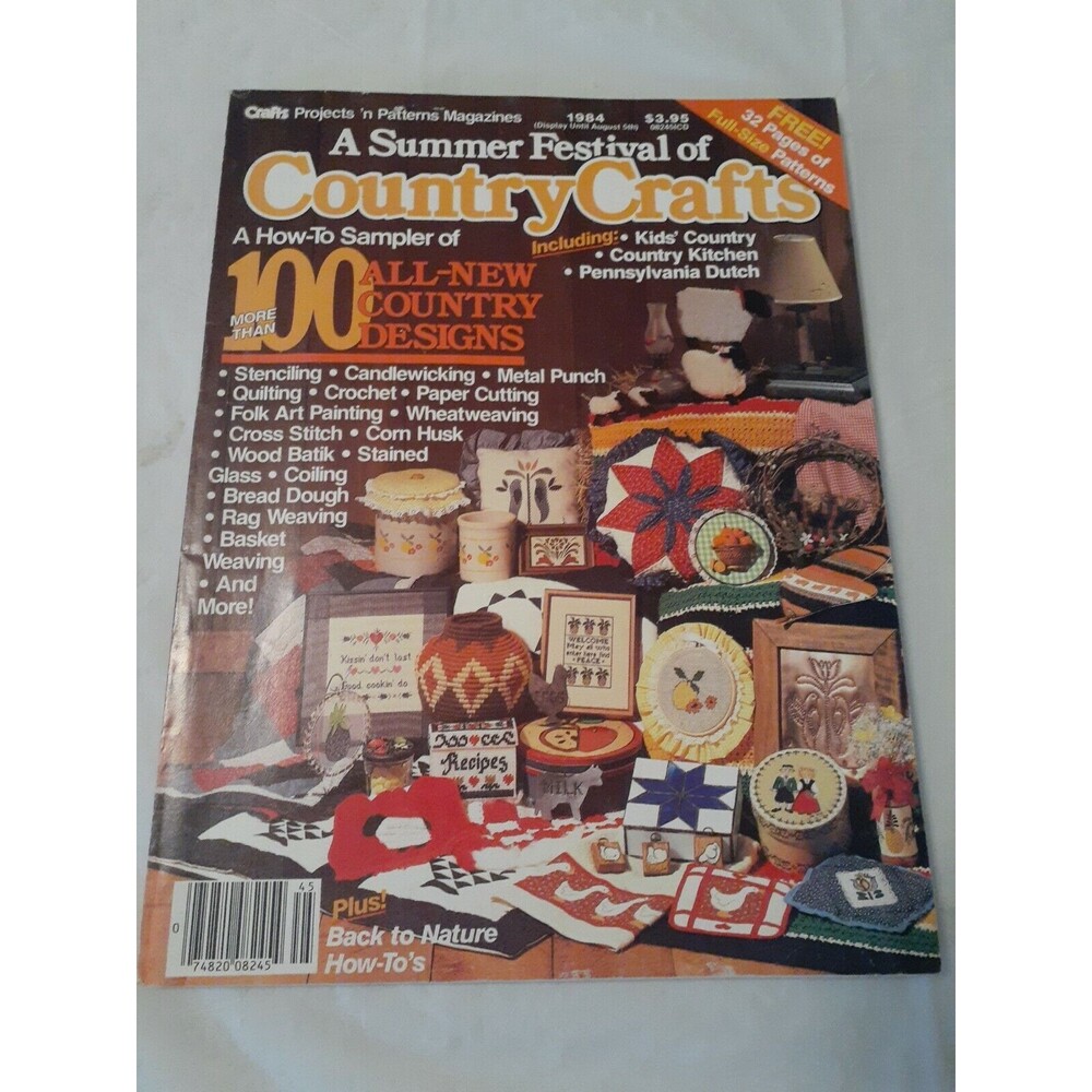 Vtg 1984 Magazine A Summer Festival Of Country Crafts